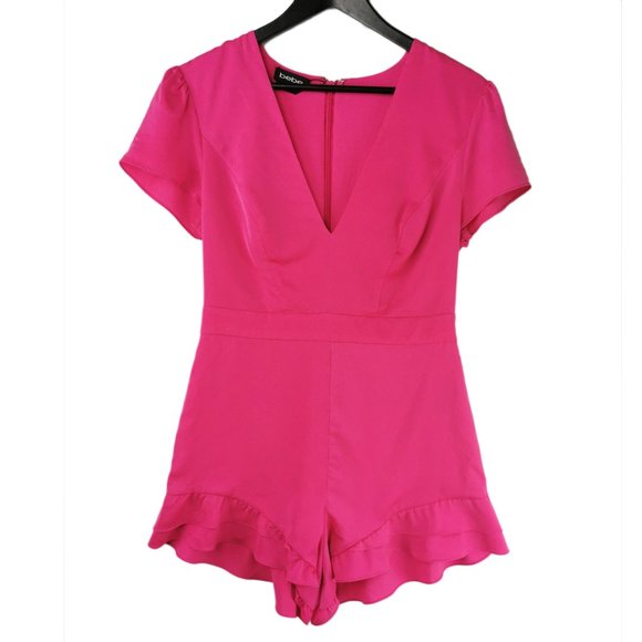 BEBE Ruffle Romper - Picture 6 of 6